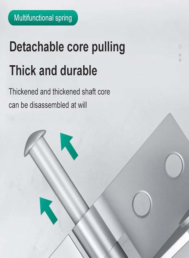 KRYLAR - Self Closing Door Hinges, Multi-Functional Hinges Automatic Door Closer, Adjustable Tension, Stainless Steel, Unfinished, Multicolor - Image 3